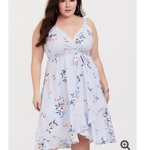 Blue floral torrid dress